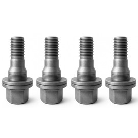 4x Hex Alloy Wheel Bolts Nuts Studs For Peugeot Partner Expert 206 207 308 407 3008 5008 RCZ Citroen Berlingo C2 C3 C4 C5 DS3 DS4 Fiat Scudo Vauxhall Crossland 9817024580 540567 -Spanner Size : 17mm