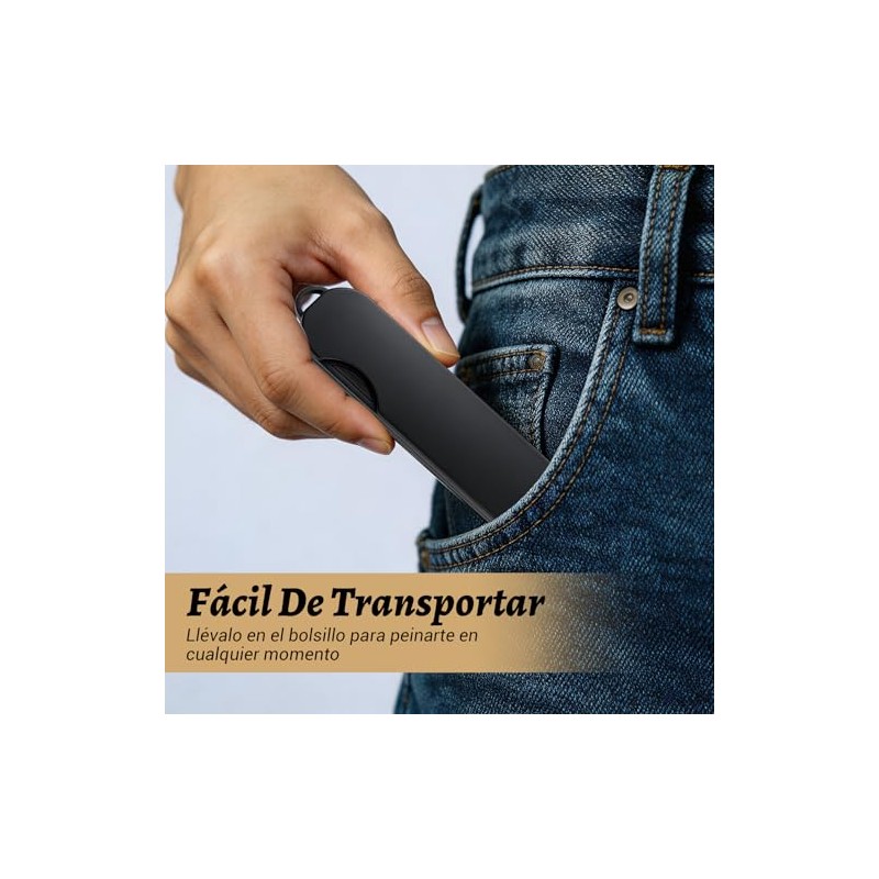 KEUF Peine Texturizador 2 piezas, para hombre y mujer, volumen