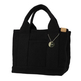 Dot and Stripes Monopia DS-13959 Canvas Divider Mini Tote Bag, black (black 19-3911tcx), Free Size