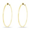 Clip On Spring Hoop Earrings for Non-Pierced Ears, 50mm, Metal,