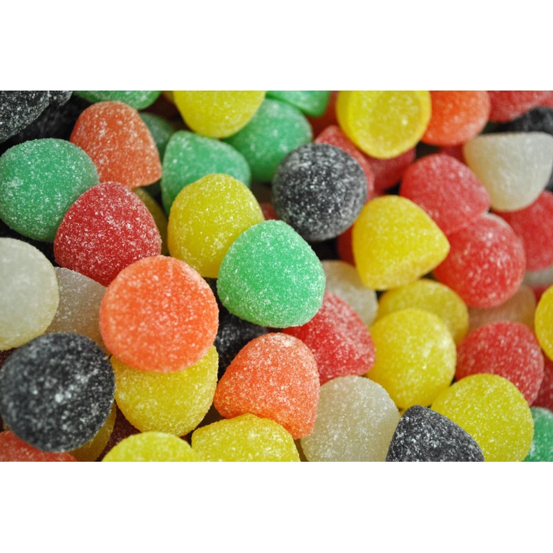 FirstChoiceCandy Giant Gumdrops Assorted Sugar Sanded Gum Drops (2 Pound
