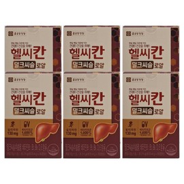 Chong Kun Dang Health Healthy Khan Royal Milk Thistle, 30 tablets, 6 boxes / 종근당건강 헬씨칸 로얄 밀크시슬, 30정, 6박스