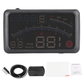 5.5in Car Projector Headup Display Set OBD2 HUD Windscreen Driving Data E4 Universal