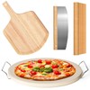 5 PCS Round Pizza Stone Set, 13" Pizza Stone for