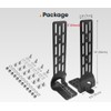 SanHima Pair Awning Mounting Brackets - Extended L-Brackets for Roof