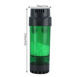 Pssopp Fluid Bed Filter Double Biochemical Filter Aquarium Physical Sponge Filter with Suction Cup, Default