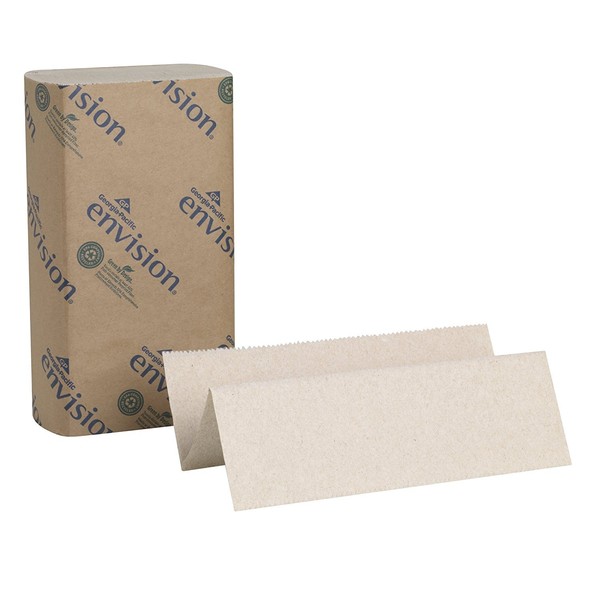 Georgia Pacific 23304 Envision Multifold Paper Towels, Brown, Poly-Bag Protected (1 Individual Pack of 250)