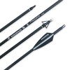 BOWSOUL 30inch Hunting Carbon Archery Arrows with 2.75” High Hardness