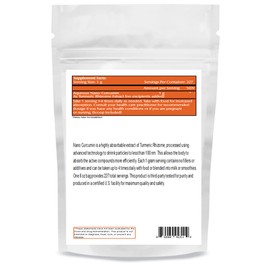 One Planet Nutrition Nano Curcumin Powder 8 oz (227 Servings), Pure Turmeric Extract, Nano for High Absorption, Supports Overall Vitality, Non-GMO, Vegan, Gluten-Free