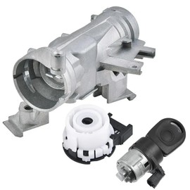 Bohaner 1K0905851B Ignition Starter Switch Lock for VW Golf MK5 MK6 Au.di A1 A3 8P Barrel Door Lock Switch with Key 6 Pin for Tiguan Caddy 1K0905851A 1K0905851 30936044