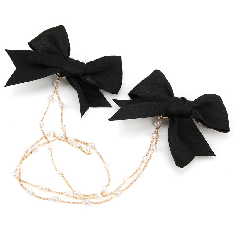 4Pcs Bow Hairpins Metal Snaps Barrettes Hair Clips Accessories with