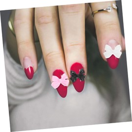 BIUDECO Nail Charms Decor 30 Pcs Bow Nail Charm Accessories for Acrylic Manicure
