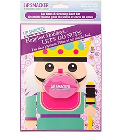 Lip Smacker Holiday Lip Balm Greeting Card, Nutcracker Super Star Cookie, 3-PC Set