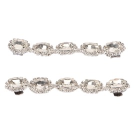 Clips de Zapatos de Flores de Diamantes de Imitación de Moda Accesorio de Vestido Ajustadores de Cordón Elástico Broche Decorativo Hebilla de Bolso Presente para Mujeres que Se