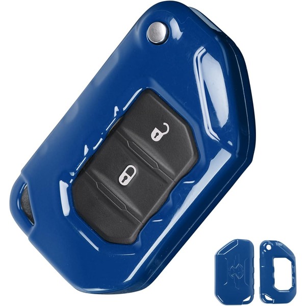 Key Fob Cover Case Protector Fit for Jeep Wrangler JL