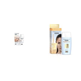 ISDIN FotoUltra 100 Active Unify SPF 50 +, Protector Solar Facial con color + Fotoprotector Fusion Water SPF 50, Protector Solar Facial de fase acuosa para uso diario, Textura ultra ligera, 50 ml