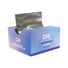CHI Pop-Up Foils, Ready to Use Pre-Cut & Self-Dispensing Hair Foils, Ultimate Solution for Seamless Foil Application, 400 Sheets, Classic Silver