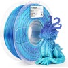 Amolen Silk Shiny Gradient PLA Filament, 1.75mm:_Silk Black & Shiny