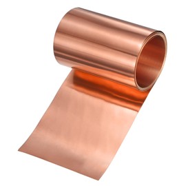 M METERXITY Copper Sheet Roll, 2000 x 80 x 0.05mm/ 6.56ft x 3.1" x 0.002" Metal Foil Sheet Roll, Pure Copper Strip for House Repair/DIY Projects/Electrical/Crafts/Roofing Flashing