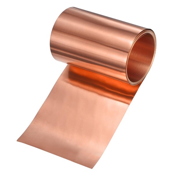 M METERXITY Copper Sheet Roll, 2000 x 80 x 0.05mm/