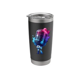 Microphone Mic Singer Podcast Host Podcaster Stainless Steel Insulated Tumbler