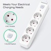 Aigostar 4-Way Power Strip with Switch, Multiple Socket with Child