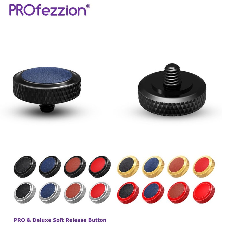 PROfezzion Deluxe & Sturdy Brass Soft Release Button with Microfiber