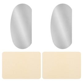 YOKIVE 2Pcs Steel Pottery Tools, Serrated Scraper Clay Ribs 3.94" x 1.97" Stainless Steel Sculpture Modeling Cutter Ceramic Tools with 2 Beige Chamois Cloth