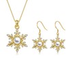 Deyanse Christmas Jewellery Set for Women, 925 Sterling Silver Snowflake