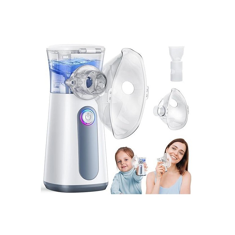 Portable Nebulizer, Quiet Handheld Mist Humidifier for Home and Travel,