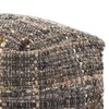 LJLB Versatile Seating Solution with Handcrafted Pouf, 250 lb Capacity,