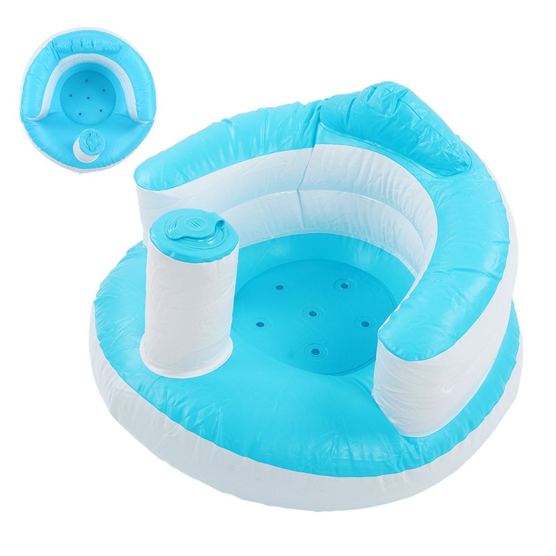 Baby Learning Chair Infant Inflatable Sofa Press Inflatable Baby Bath