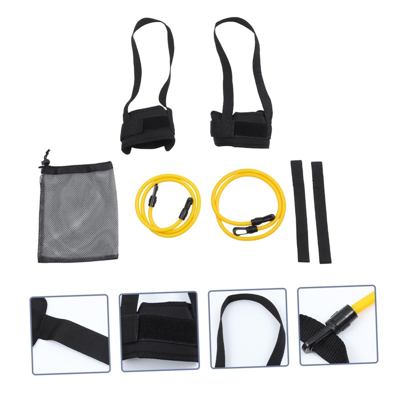 OHPHCALL Swimming Equipment Set Foot Buckle Trainer Resistance Band Pool