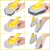 Lalafancy Shower Cleaning Brush with Locking Head, 3 in 1