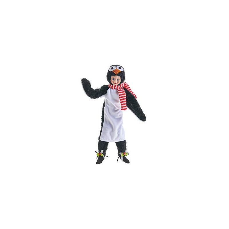 Raz Imports 2021 Snowed in 16-inch Penguin Posable Elf Figurine