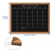 Umtiti Calendar Chalkboard, 13" * 17", Magnetic Surface Rustic Brown