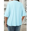 Eytino Women Plus Size Summer Cardigan Half Sleeve Knitted Jacquard