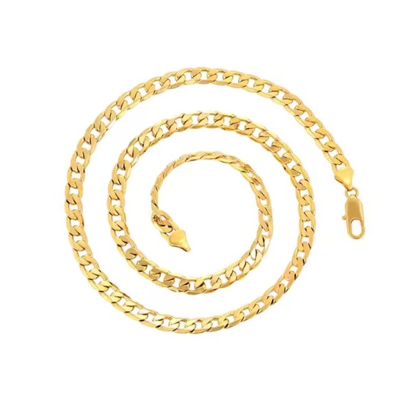 9mm Gold Filled Cuban Chain Timeless Modern Design 24 inches
