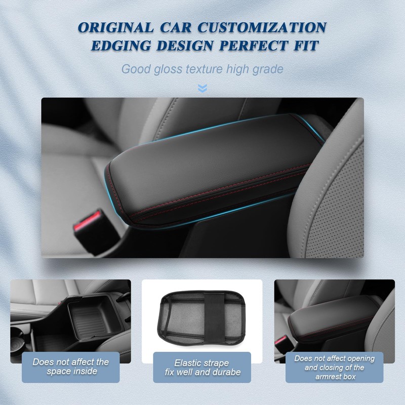BIBIBO Armrest Cover Compatible with H*yundai Kona SX2 2024 Hybird