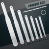 958-G01 7-Piece Caulking Spatula Tool Set, Stainless Steel Streamlined Squeegee