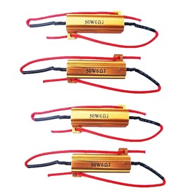 E Support™ 4 X Load Resistor 50w 6ohm Fix Bulb Hyper Flash Turn Signal Blinker