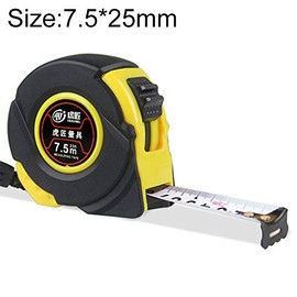Professional Flexometer Length 7.5 m with Metal Spring, Highly Resistant and Non-Slip, Compact and Durable Tape Measure for Precise Measurements of Construction Sites and DIY