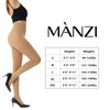 MANZI 2 Pairs 120 Denier Thick Warm Opaque Control Top