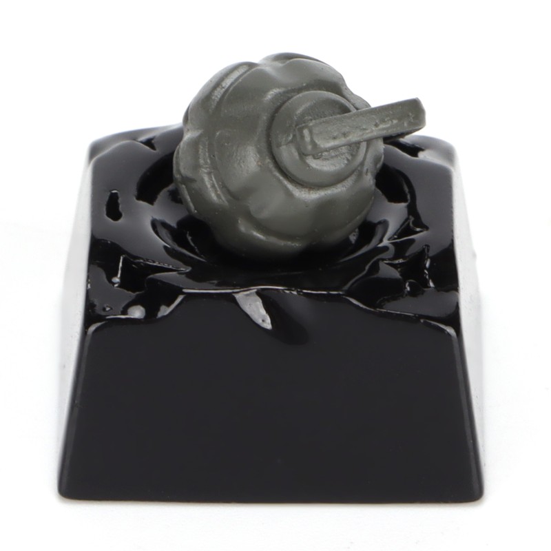 Decorative Keycap Aluminum Alloy Grenade Shape Translucent Mechanical Keyboard Accessories