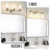 ALAISLYC 3 Light Bathroom Wall Light Fixtures Chrome Bathroom Wall