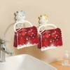 Merry Christmas Jingle Bells Red Dish Towel Cleaning Cloth Winter