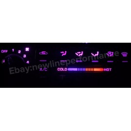 newlineperformance Climate Control Ac Heater Pink LED Bulb Kit For Nissan 240sx S14 1995-1998