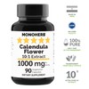 MONOHERB Calendula Flower Extract 1000 mg - 90 Vegetarian Capsules