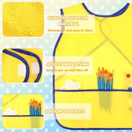 CZN Pieces Painting Apron Children, Painting Apron Children, Colours Painting Aprons Craft Apron for Girls/Boys, Children's Apron for School Art Painting, Cooking, Food, Laboratory Activity