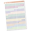 Checkbox - Individual Single Color Coding Planner Stickers | For